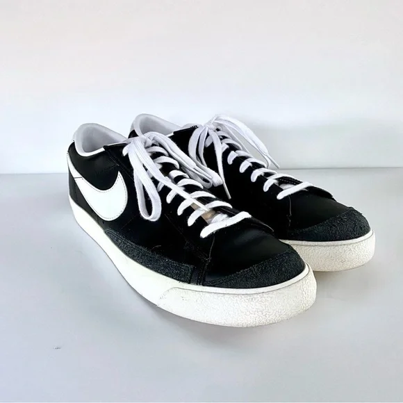 NIKE Blazer Low '77 Vintage Black White Shoe Sneaker DA6364-001 Mens Size 14 - Picture 3 of 14